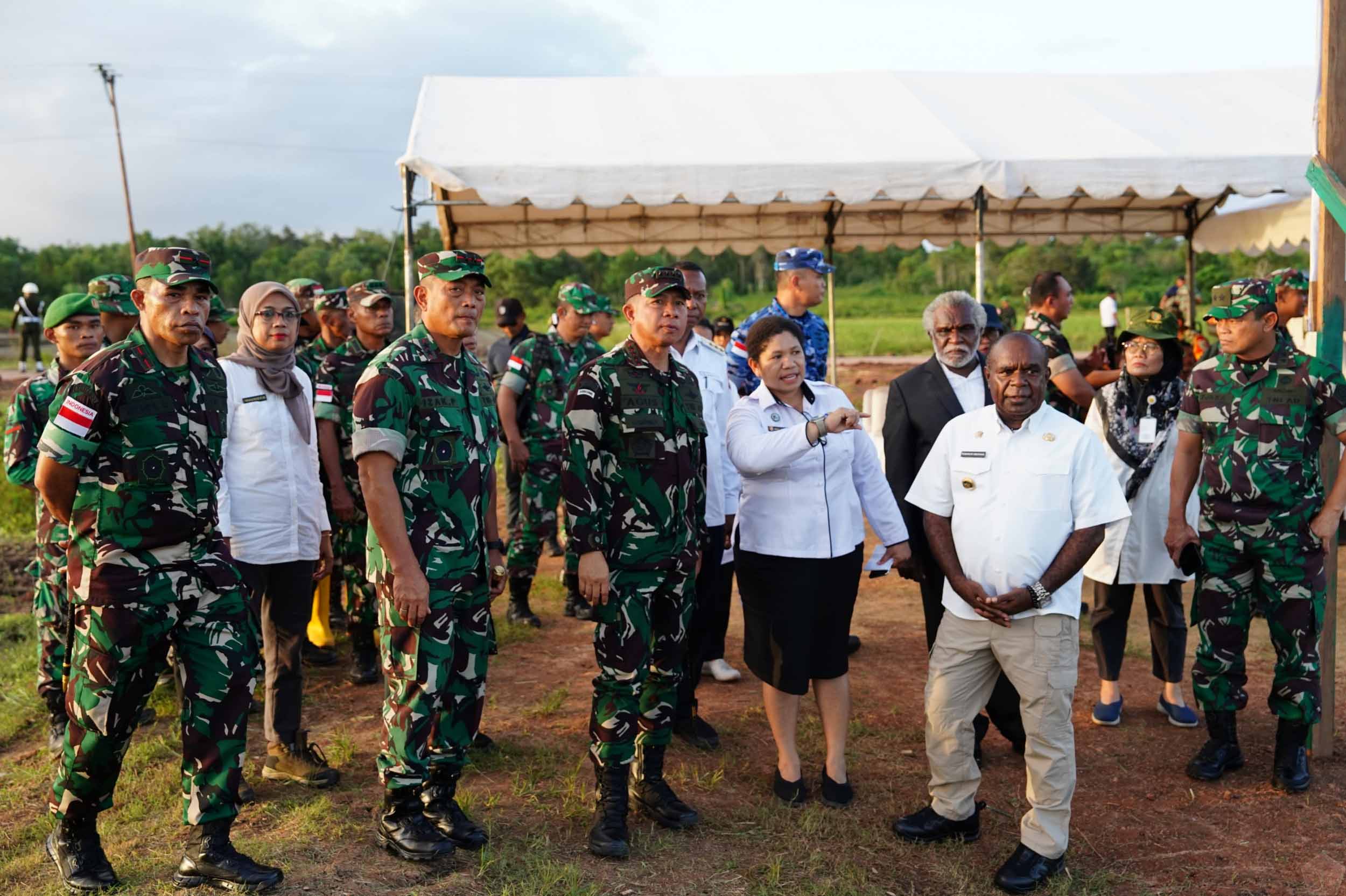 Panglima TNI Tinjau Proyek Food Estate dan Pompanisasi di Papua Selatan